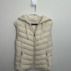 Ralph Lauren Cream Puffer Vest